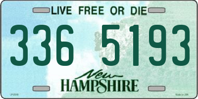 NH license plate 3365193