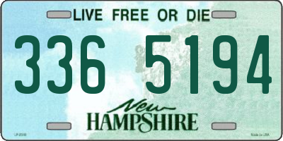 NH license plate 3365194