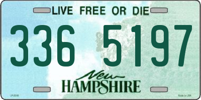 NH license plate 3365197