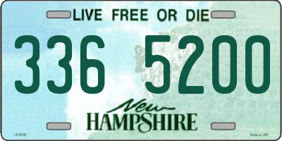 NH license plate 3365200