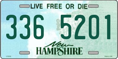 NH license plate 3365201