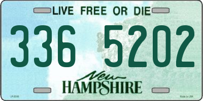 NH license plate 3365202