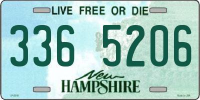 NH license plate 3365206