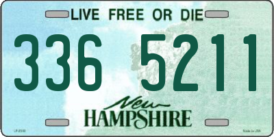 NH license plate 3365211