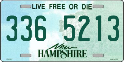 NH license plate 3365213