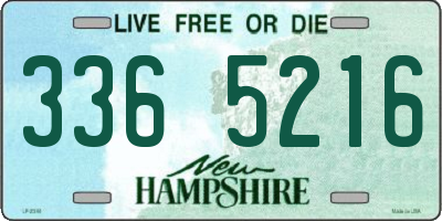 NH license plate 3365216