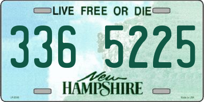 NH license plate 3365225