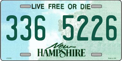 NH license plate 3365226