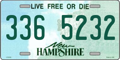 NH license plate 3365232