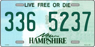 NH license plate 3365237
