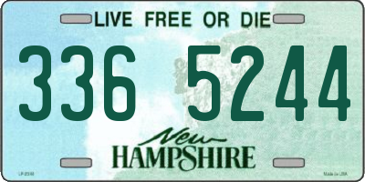 NH license plate 3365244
