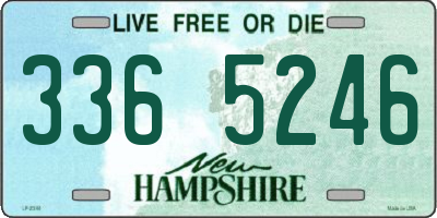 NH license plate 3365246