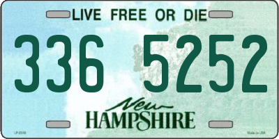 NH license plate 3365252