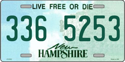 NH license plate 3365253