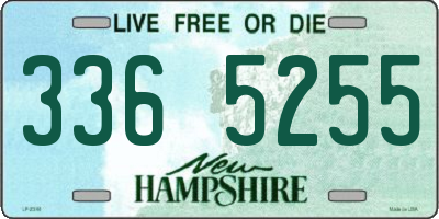 NH license plate 3365255