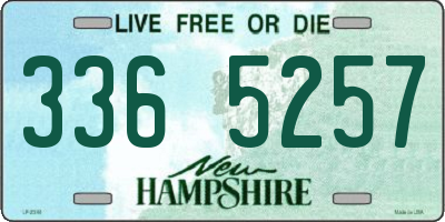 NH license plate 3365257