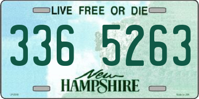 NH license plate 3365263