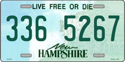 NH license plate 3365267