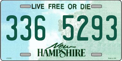 NH license plate 3365293