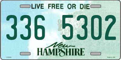 NH license plate 3365302
