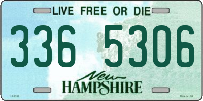 NH license plate 3365306