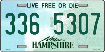 NH license plate 3365307