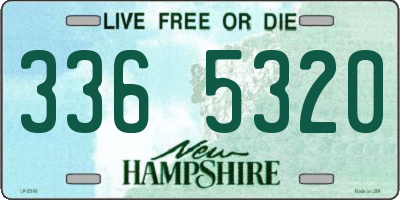 NH license plate 3365320