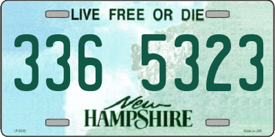 NH license plate 3365323