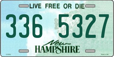 NH license plate 3365327