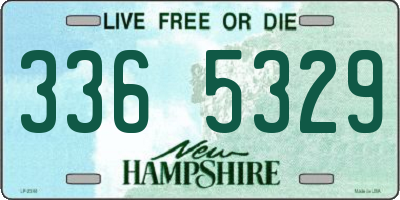 NH license plate 3365329