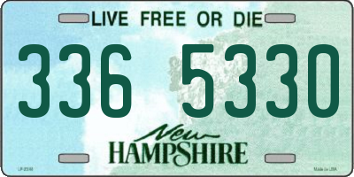 NH license plate 3365330