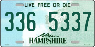 NH license plate 3365337