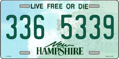NH license plate 3365339