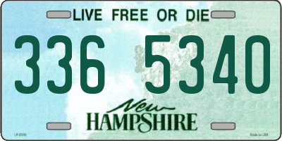 NH license plate 3365340