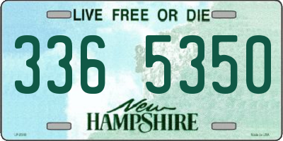 NH license plate 3365350