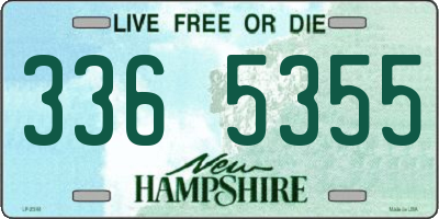 NH license plate 3365355