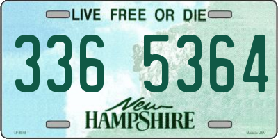 NH license plate 3365364