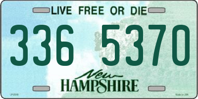 NH license plate 3365370