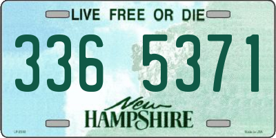 NH license plate 3365371