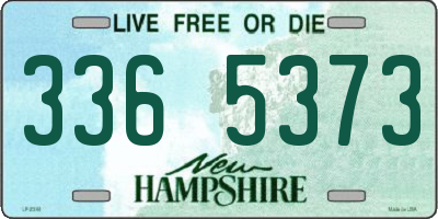 NH license plate 3365373