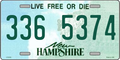 NH license plate 3365374