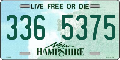 NH license plate 3365375