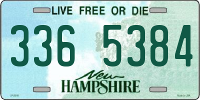 NH license plate 3365384