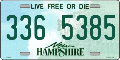 NH license plate 3365385