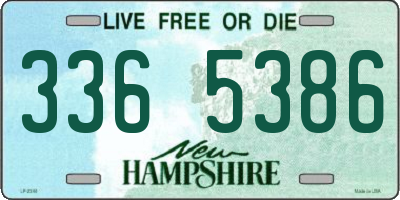 NH license plate 3365386
