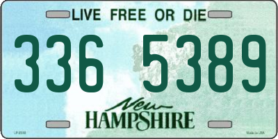 NH license plate 3365389