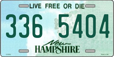 NH license plate 3365404