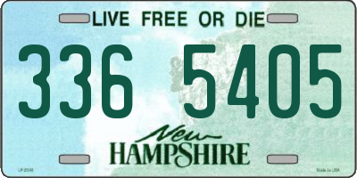 NH license plate 3365405