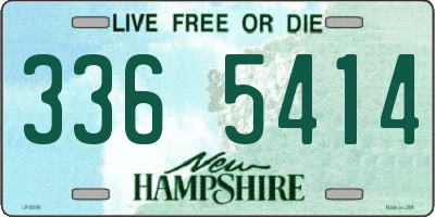 NH license plate 3365414