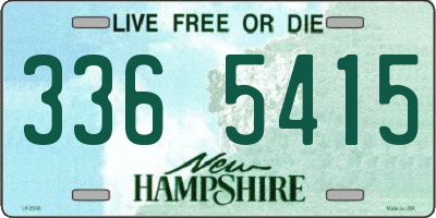 NH license plate 3365415
